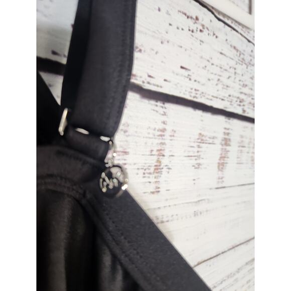 Michael Kors Women's Studded High-neck Tankini Top Black XS - Picture 4 of 4